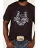 Image #3 - Cody James Men's Boot Stitch Horseshoe Graphic Short Sleeve T-Shirt, Purple, hi-res