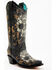 Image #1 - Corral Women's Floral Skull Embroidery & Studs Western Boots - Snip Toe, , hi-res