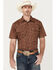 Image #1 - Cowboy Hardware Men's Roman Paisley Print Short Sleeve Western Snap Shirt, , hi-res