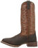 Laredo Men's Odie Western Boots - Broad Square Toe , Dark Brown, hi-res