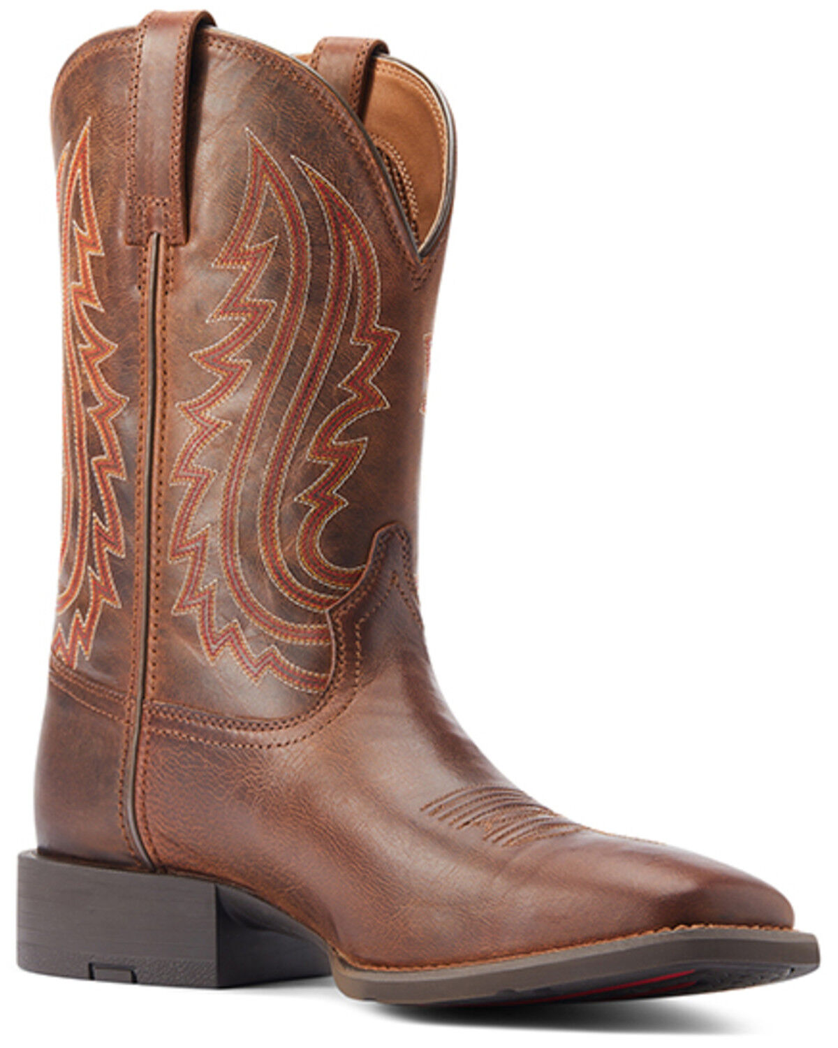 Image #1 - Ariat Men's Sport Big Country Western Performance Boots - Broad Square Toe, Brown, hi-res