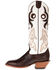 Image #3 - Hondo Boots Men's Spanish Shoulder Western Boots - Broad Square Toe, Chocolate, hi-res