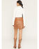 Image #3 - Idyllwind Women's Irene Fringe Faux Leather Skirt, Caramel, hi-res