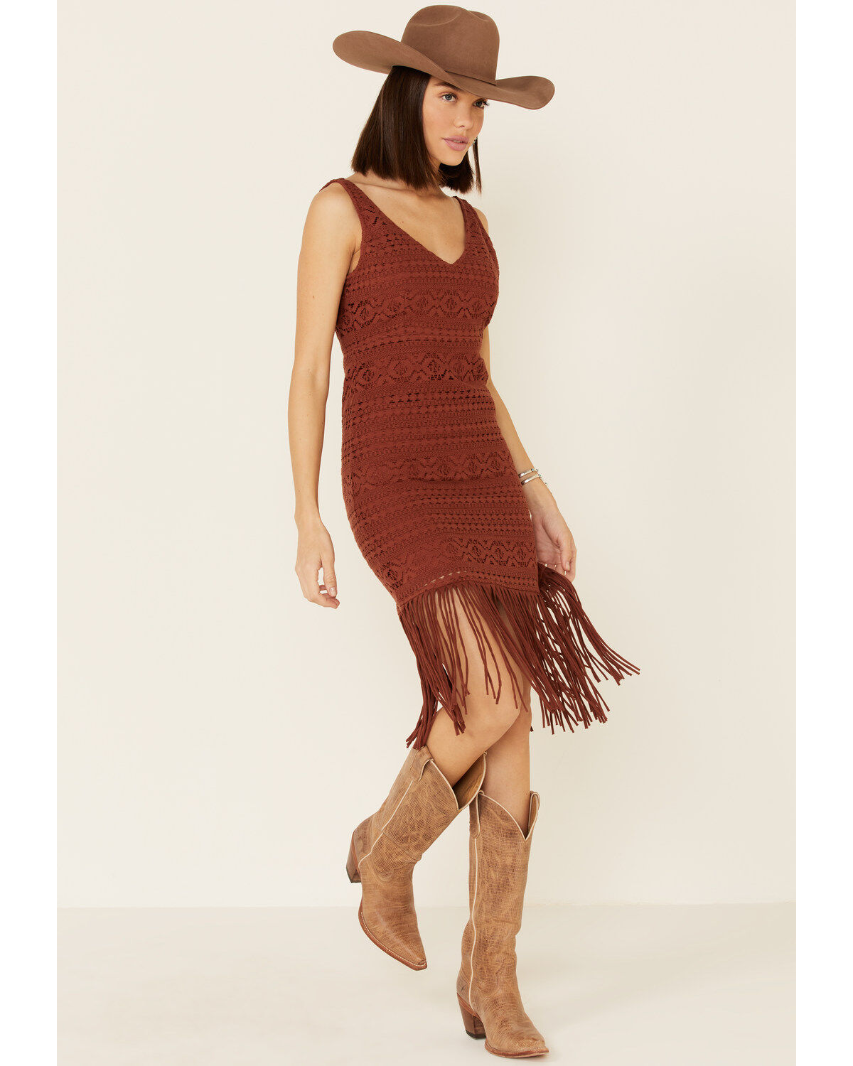 Image #2 - Shyanne Women's Crochet Fringe Dress, , hi-res