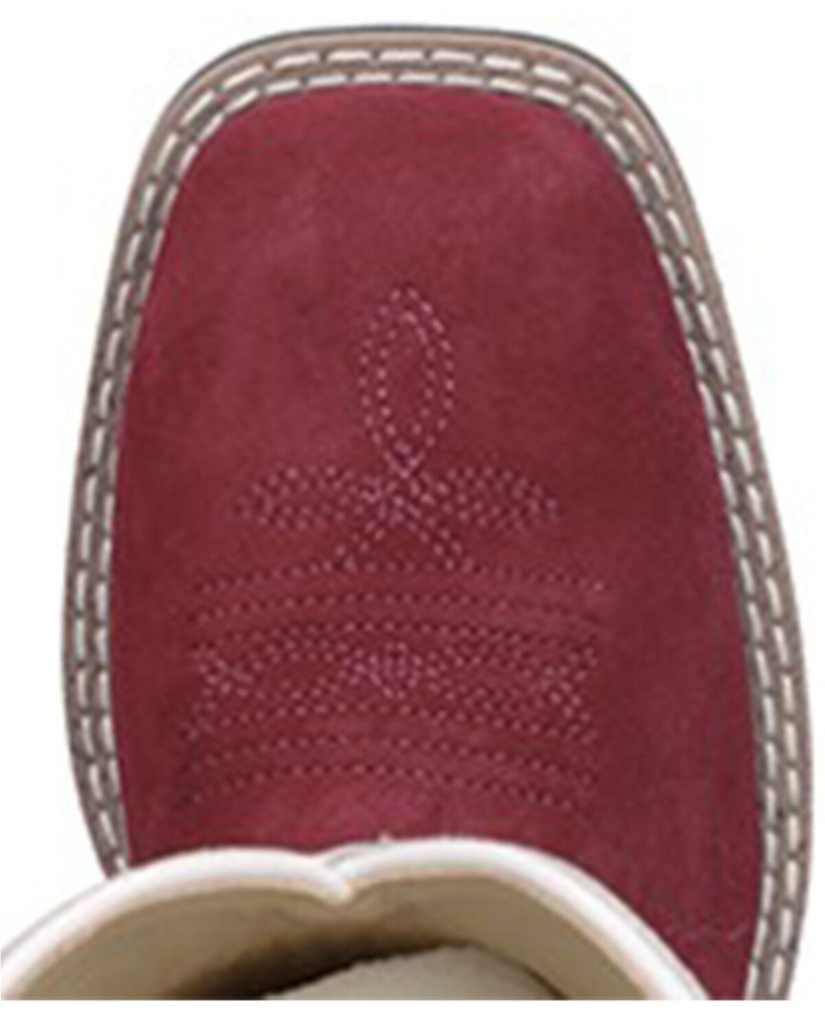 Image #6 - Smoky Mountain Girls' Cassidy Western Boots - Broad Square Toe, Red, hi-res