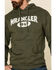 Image #4 - Wrangler Men's Logo Graphic Hooded Sweatshirt, Green, hi-res