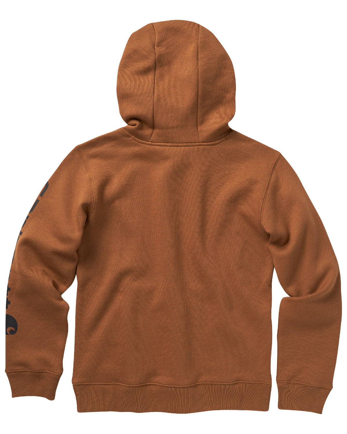 Image #2 - Carhartt Little Boys' Logo Graphic Hooded Sweatshirt, Brown, hi-res