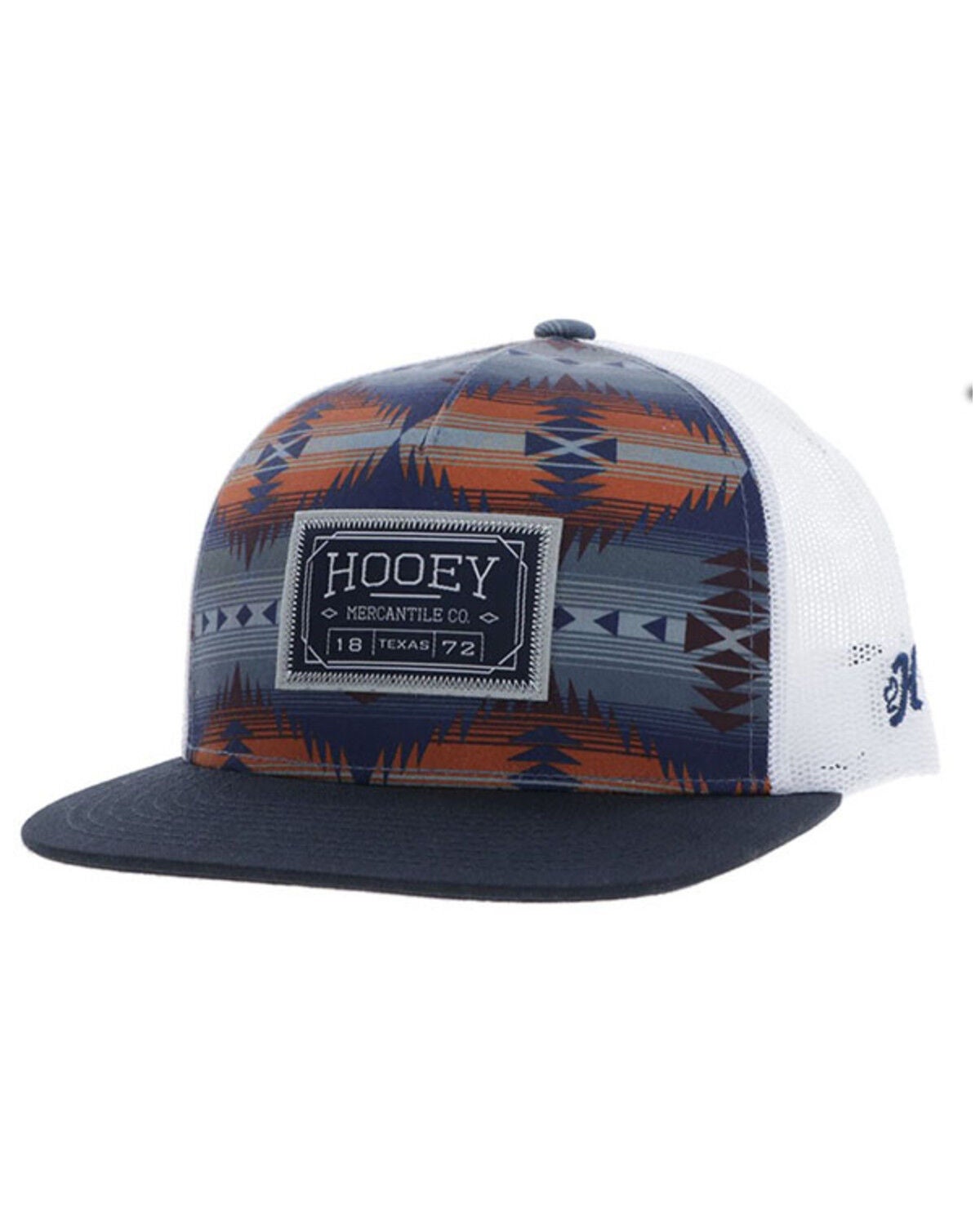 Hooey Men's Doc Trucker Cap, Navy, hi-res