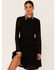 Molly Bracken Women's Lace Mock Neck Mini Dress, Black, hi-res