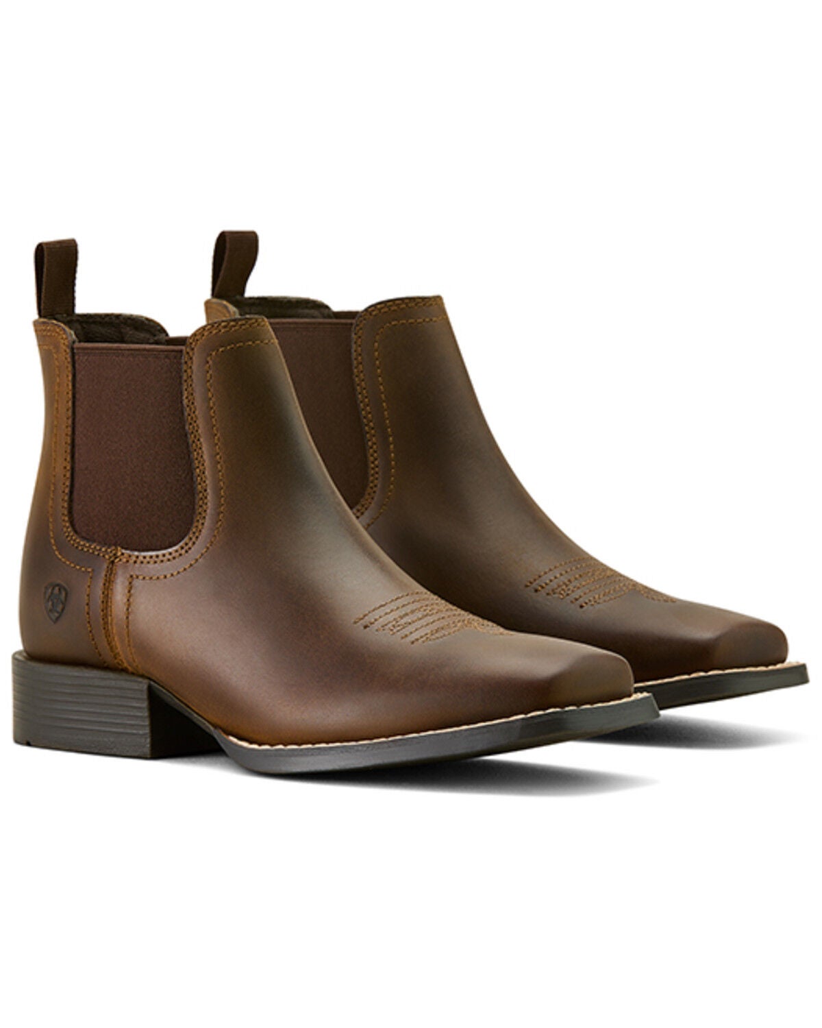 Product Name:  Ariat Boys' Booker Distressed Chelsea Boots - Broad Square Toe