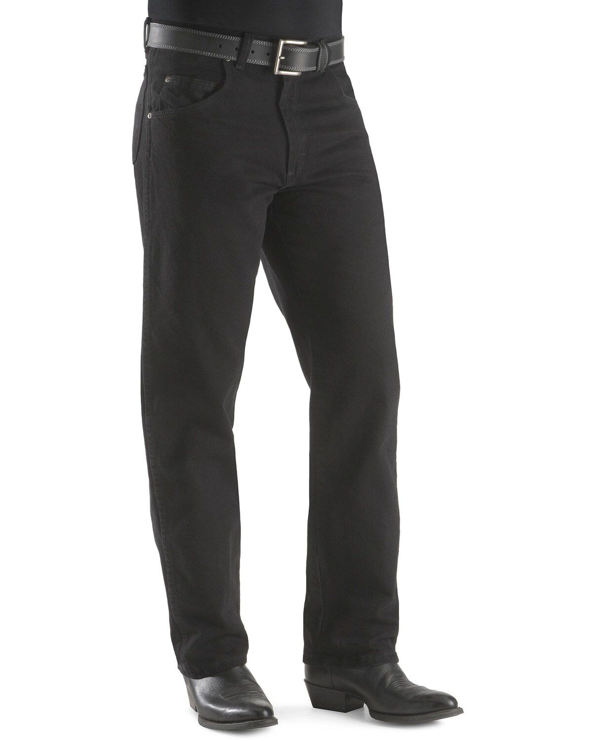 Image #2 - Wrangler Men's Rugged Wear Relaxed Fit Jeans, Black, hi-res
