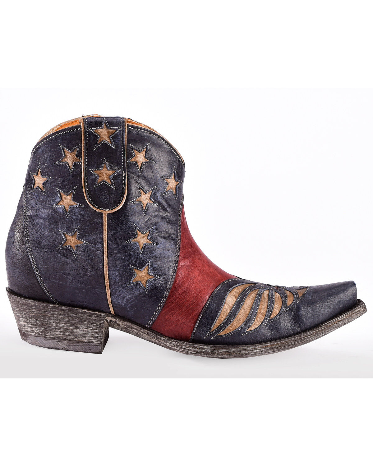 Image #4 - Old Gringo Women's United Patriotic Booties - Snip Toe , , hi-res