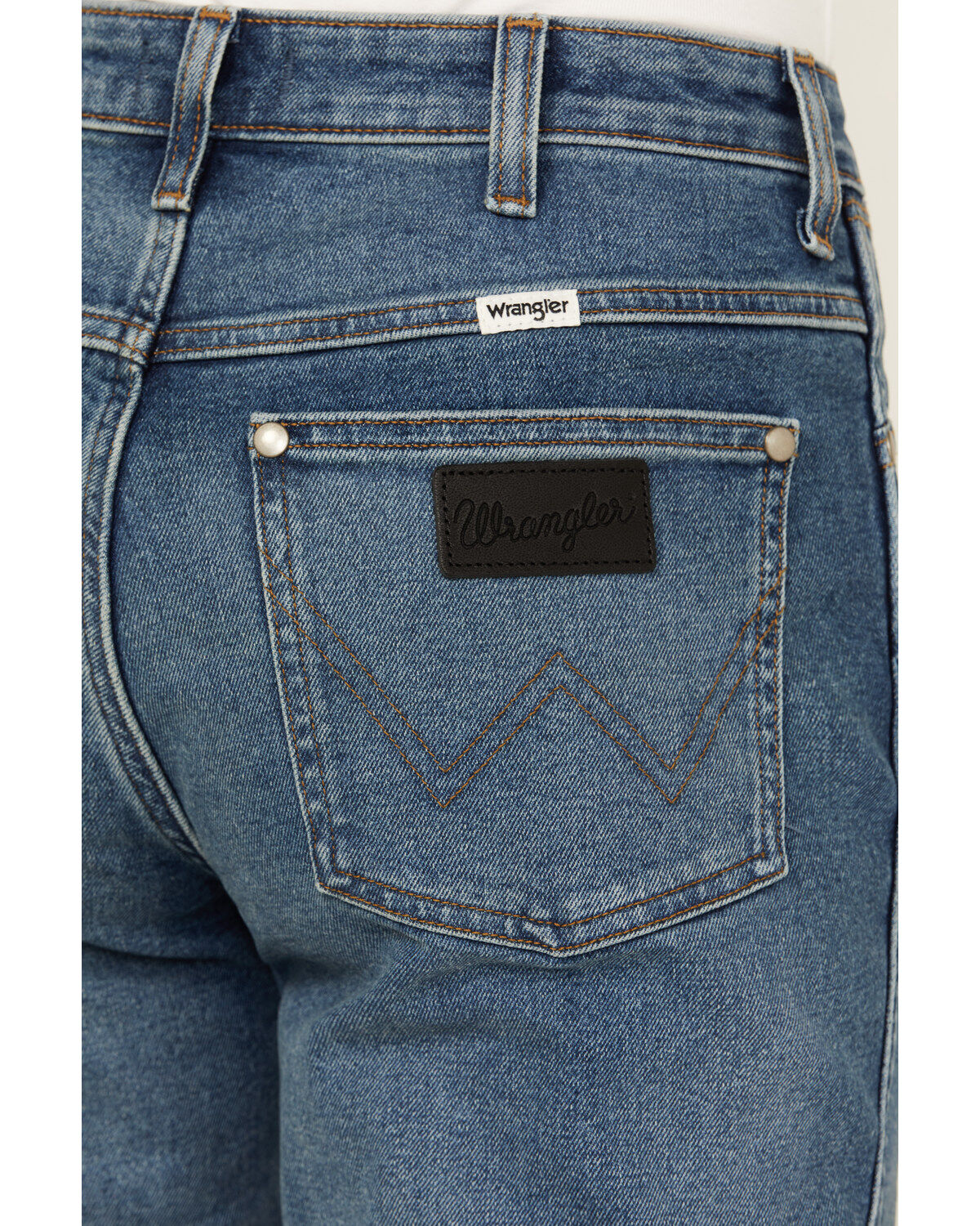 Image #4 - Wrangler Women's Westward Dark Wash High Rise Stretch Bootcut Jeans, Dark Wash, hi-res