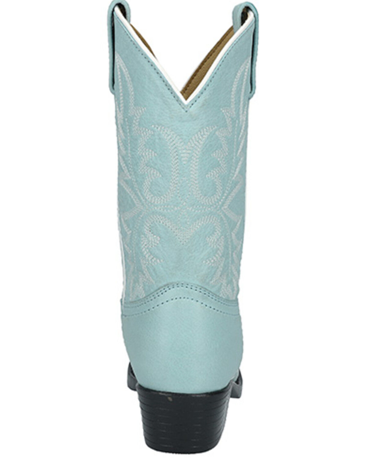 Image #5 - Smoky Mountain Little Girls' Denver Western Boots - Round Toe, Light Blue, hi-res