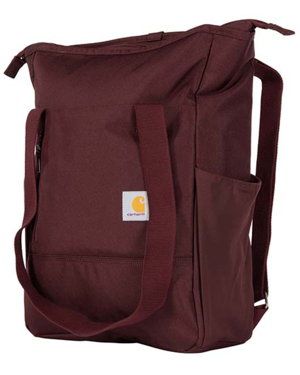 Image #1 - Carhartt Classic Convertible Backpack Laptop Tote, Wine, hi-res