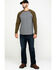 Image #6 - Hawx Men's Olive Baseball Raglan Crew Long Sleeve Work Shirt - Tall, , hi-res