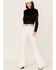 Any Old Iron Women's Beaded Fringe Shirt, Black, hi-res