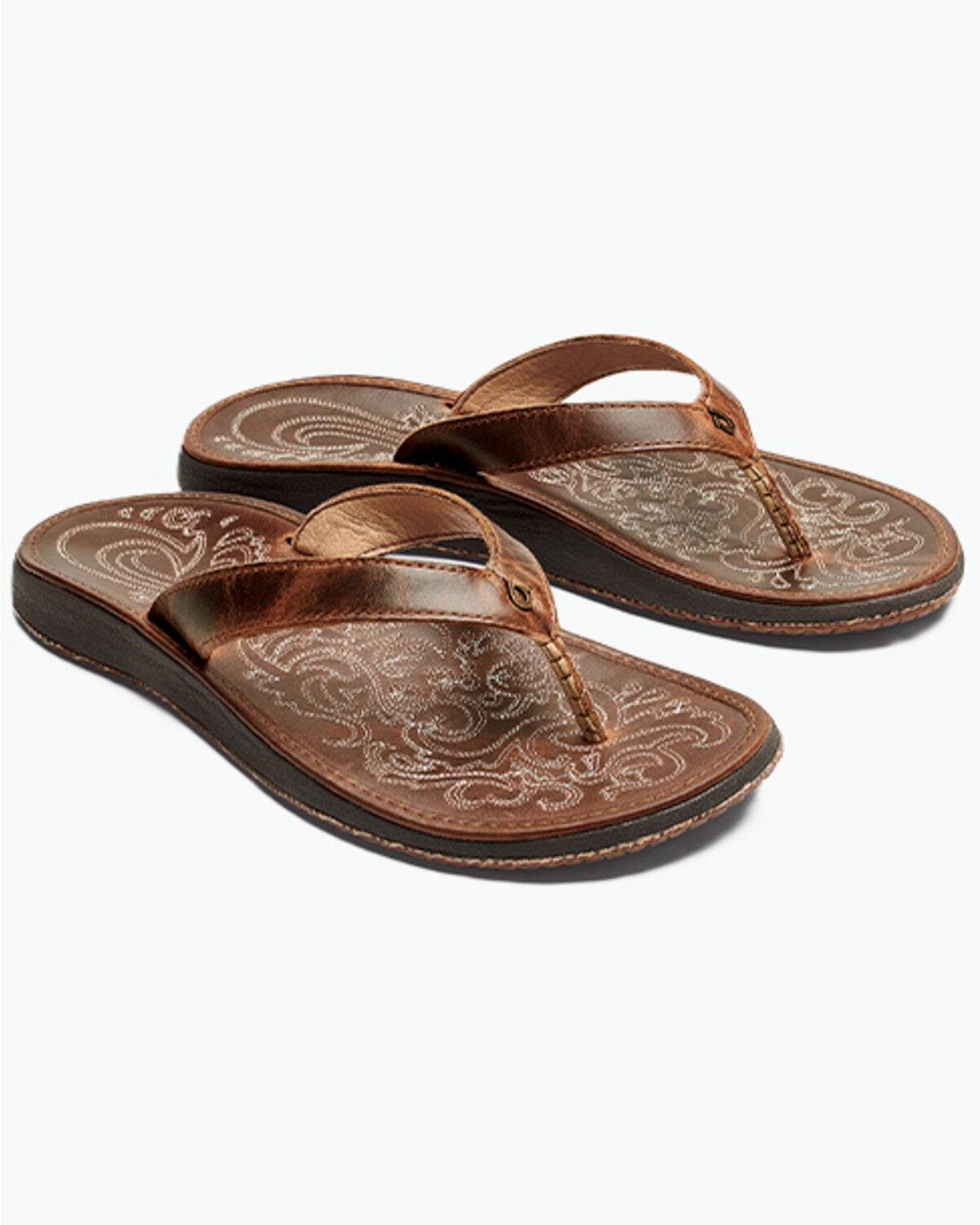 OluKai Women's Paniolo Sandals, Brown, hi-res