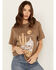 Image #1 - Somewhere West Women's Mojave Desert Short Sleeve Graphic Tee, Brown, hi-res