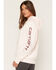 Image #2 - Carhartt Women's Iconic Clarksburg Logo Sweatshirt, Rose, hi-res