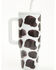 Image #1 - Boot Barn 40oz Cow Print Tumbler with Straw, Multi, hi-res