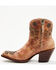 Image #3 - Shyanne Women's Weslia Western Booties - Round Toe, Honey, hi-res