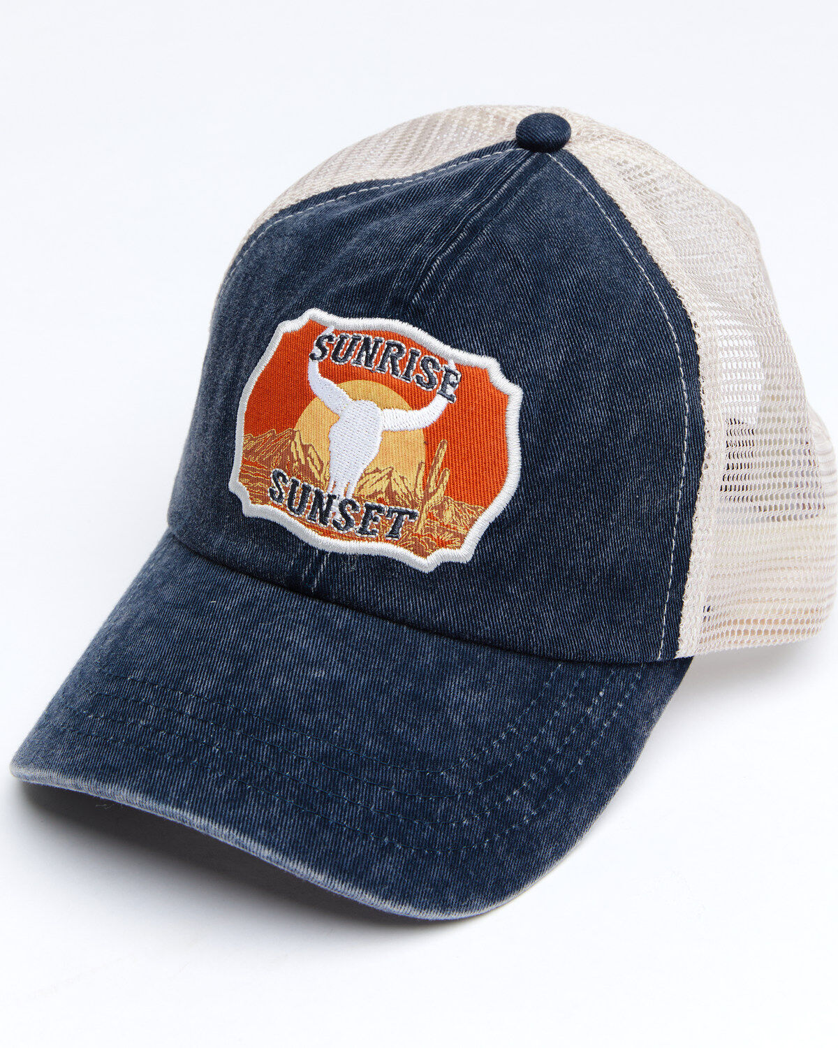 Image #1 - Shyanne Women's Sunrise Sunset Patch Mesh Cap , Teal, hi-res