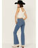 Image #3 - Levi's Women's Medium Wash The Lucky One High Rise 726 Stretch Flare Jeans, Medium Wash, hi-res