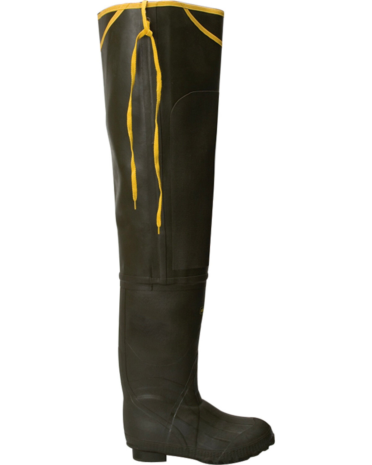 Image #1 - Lacrosse Men's Trapline Hip Wader Boots - Round Toe, Olive, hi-res