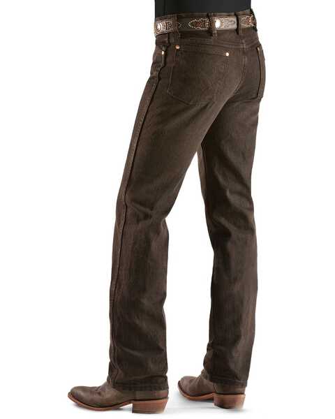 Image #1 - Wrangler Men's Slim Fit 936 Cowboy Cut Jeans, Chocolate, hi-res