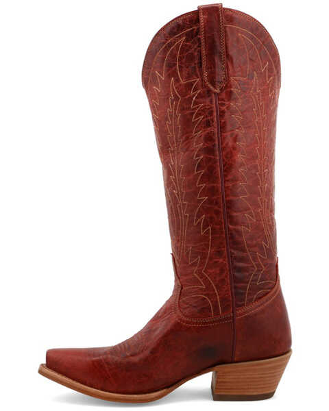 Image #3 - Black Star Women's Victoria Tall Western Boots - Snip Toe, Red, hi-res
