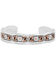 Montana Silversmiths Women's Classic Rose Gold Flower Swirl Cuff Bracelet, Multi, hi-res