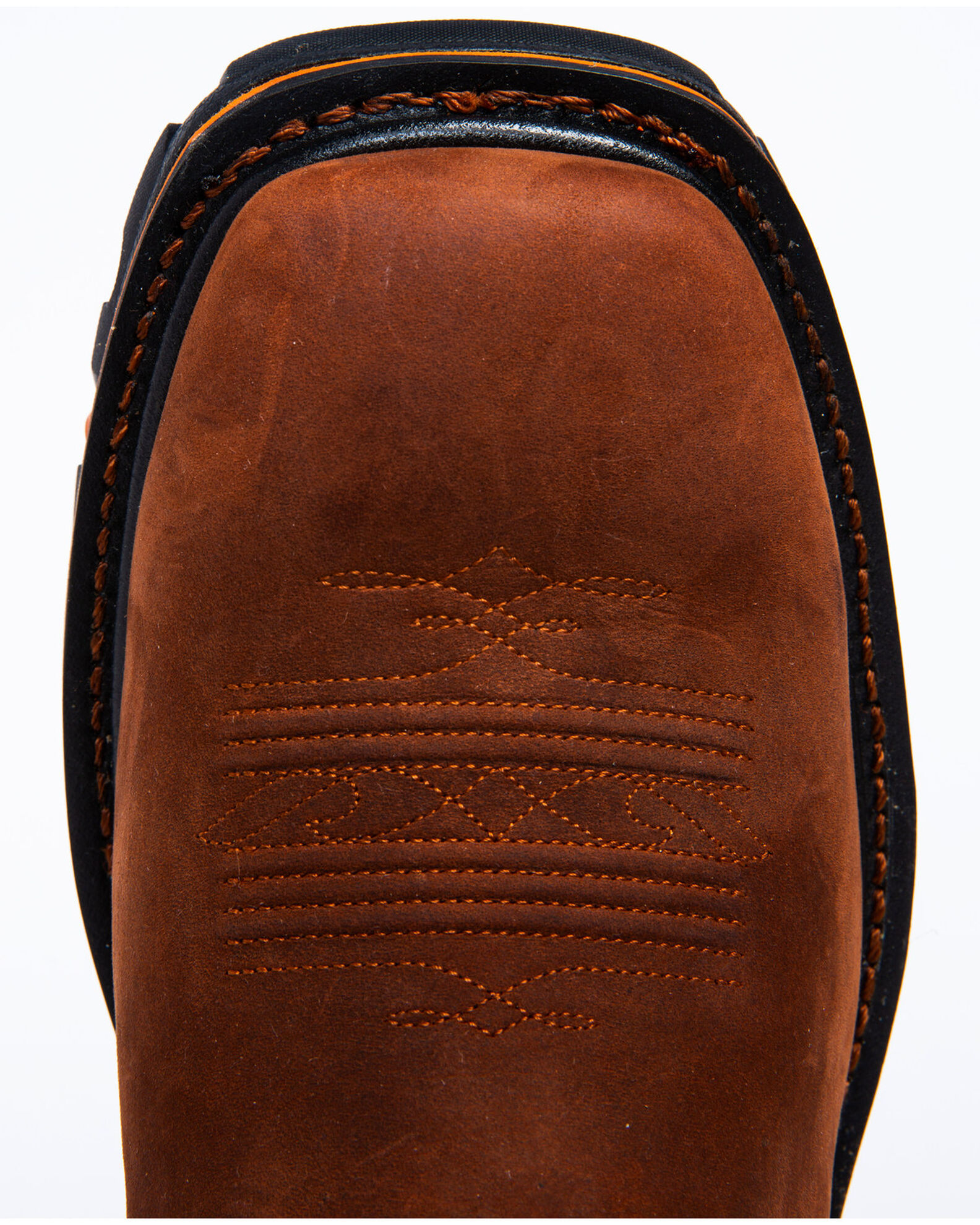 Image #6 - Cody James Men's 11" Decimator Western Work Boots - Soft Toe, Brown, hi-res