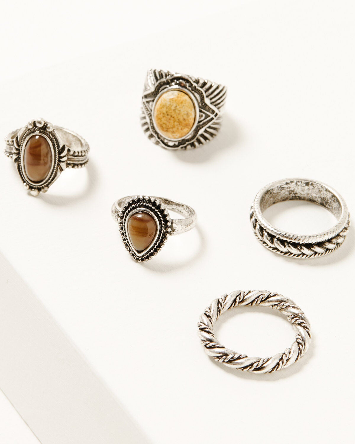 Shyanne Women's Heritage Valley Ring Set - 5 Piece, Silver, hi-res