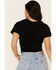 Image #5 - Shyanne Women's Here For The Beer Graphic Tie-Front Short Sleeve Tee, Black, hi-res