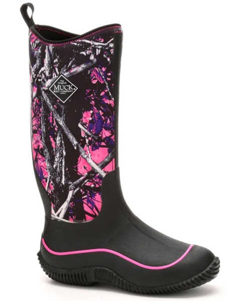 Image #1 - Muck Boots Women's Hale Camo Rubber Boots - Round Toe, Black, hi-res