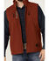 Image #3 - RANK 45® Men's Ralington Embroidered Softshell Vest , Dark Orange, hi-res