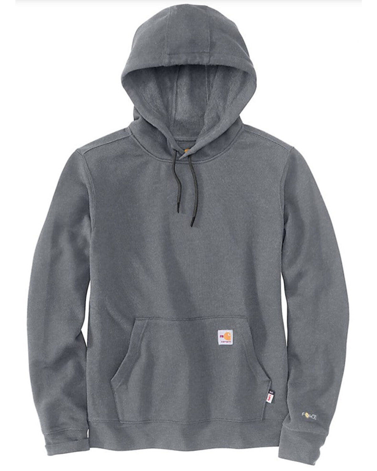 Image #1 - Carhartt Men's FR Force Loose Fit Midweight Hooded Sweatshirt, Grey, hi-res