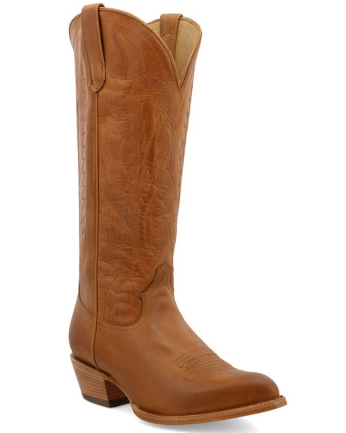 Black Star Women's Eden Western Boots - Round Toe, Cognac, hi-res