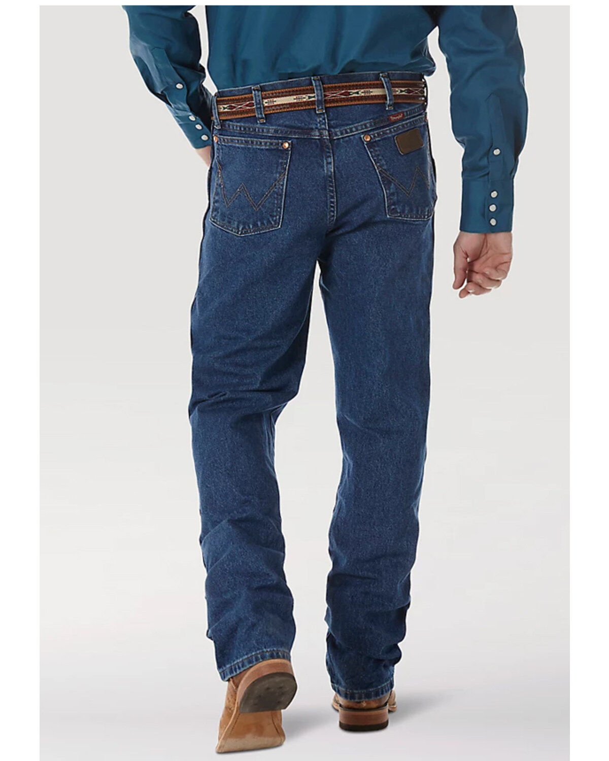 Image #2 - Wrangler Men's Pro Rodeo Competition Cowboy Cut Relaxed Fit Jeans, Stonewash, hi-res