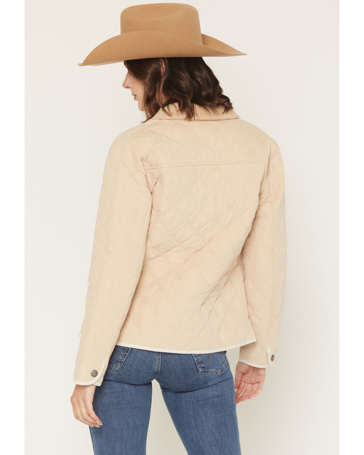 Image #4 - Shyanne Women's Peached Poplin Quilted Jacket, Khaki, hi-res