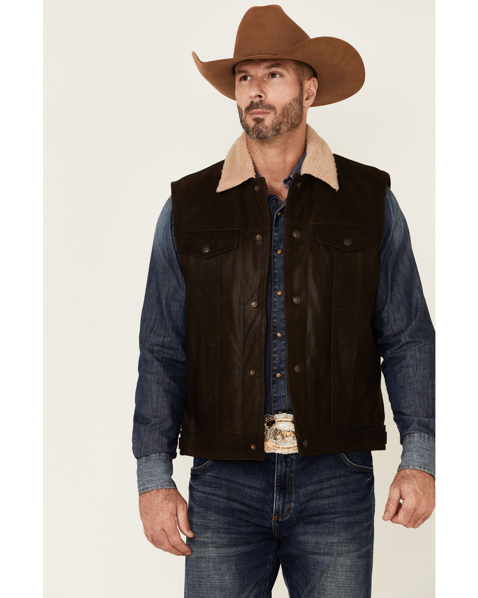 Cripple creek shop mens leather vest