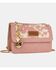 Image #2 - Wrangler X Boot Barn Women's Cow Print Shoulder Bag with Charm, Pink, hi-res