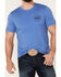 Image #3 - Rodeo Ranch Men's Spur Flag Graphic Short Sleeve T-Shirt, Royal Blue, hi-res