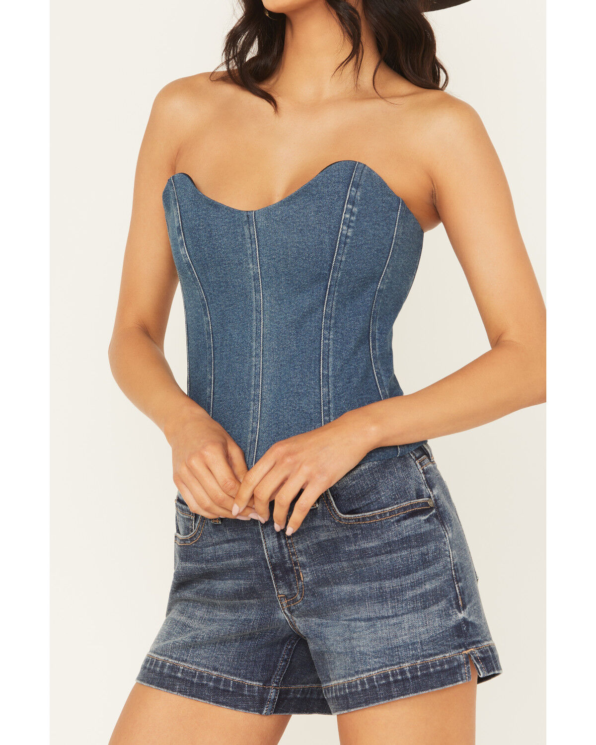 Image #3 - Show Me Your Mumu Women's Baton Rouge Strapless Denim Top, Dark Wash, hi-res