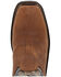 Image #6 - Durango Men's Workhorse Pull On Western Work Boots - Steel Toe, Brown, hi-res