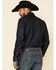 Wrangler Men's Advanced Comfort Stretch Denim Long Sleeve Work Shirt , Denim, hi-res