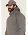 Image #2 - Forge Workwear Men's FR Graphic Hooded Sweatshirt, Charcoal, hi-res