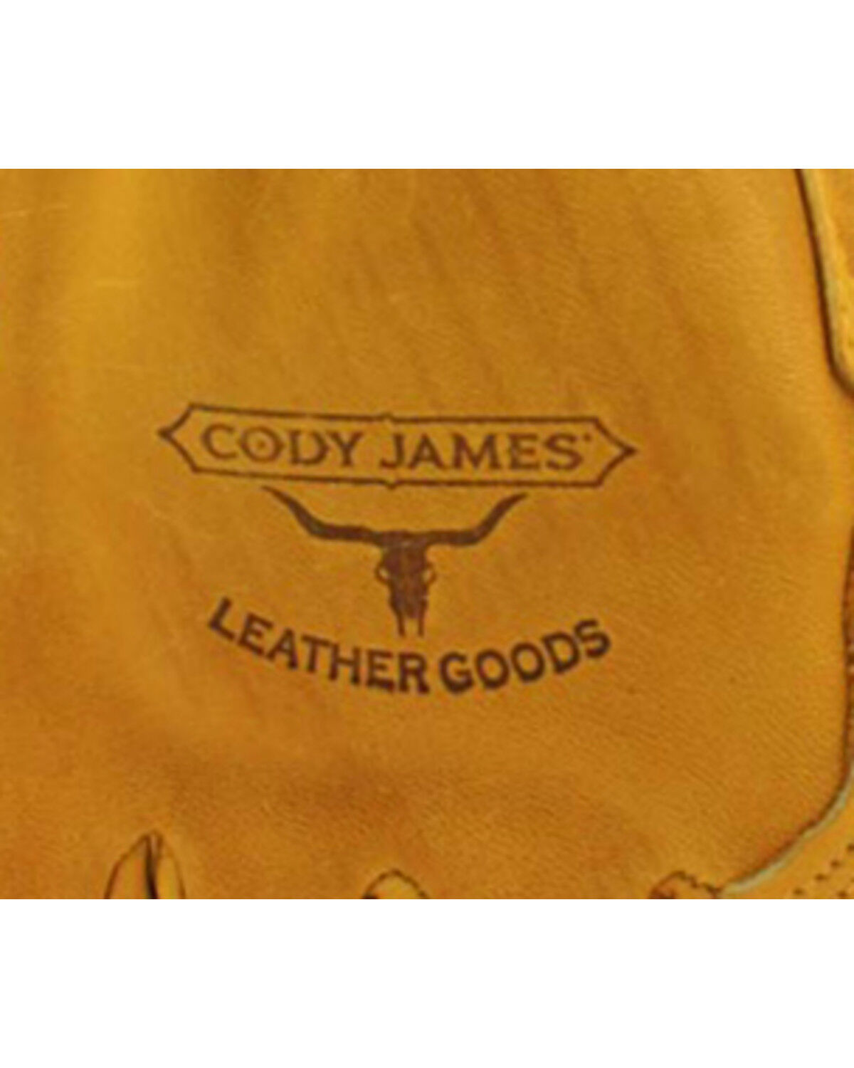 Image #2 - Cody James® Men's Gold Grain Cowhide Work Gloves, Camel, hi-res