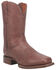Image #1 - Dan Post Men's Milo Western Boots - Broad Square Toe, Brown, hi-res